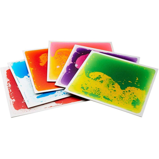 Great Playthings-19.7" Square Liquid Sensory Floor Tile - Box of 6-GP1101-Assorted Colors-Legacy Toys