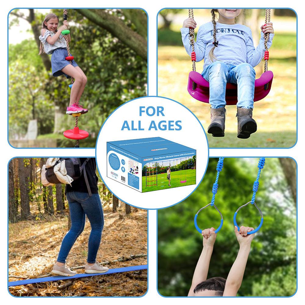 Great Playthings-Ninja Warrior Obstacle Course with 8 accessories-GP1011-Legacy Toys