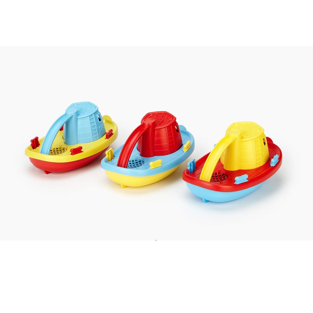 Green Toys-Tug Boat - Blue Top-TUG01R-B-Legacy Toys