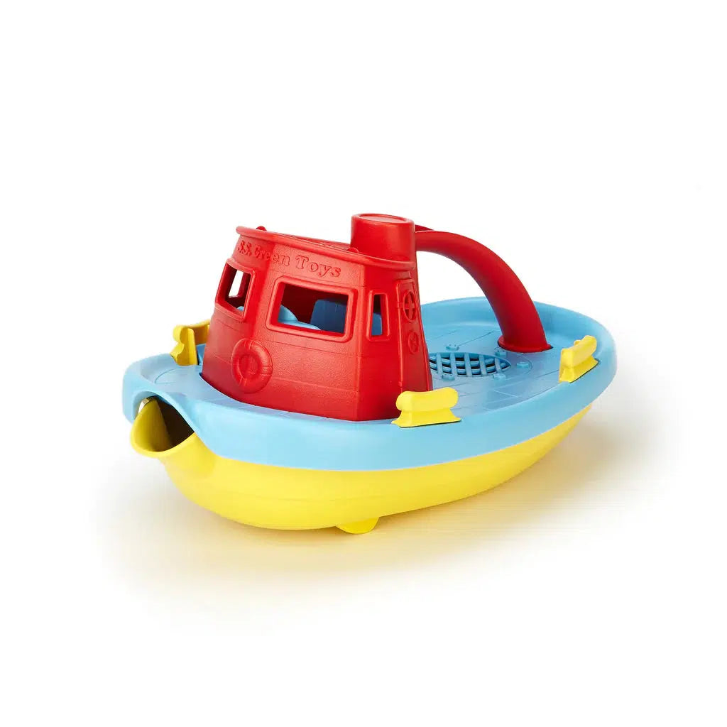 Green Toys-Tug Boat - Red Top-TUG01R-R-Legacy Toys