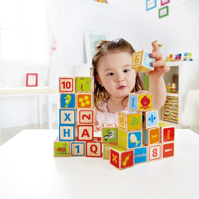Hape-ABC Blocks - 26 Pieces-E0419-Legacy Toys
