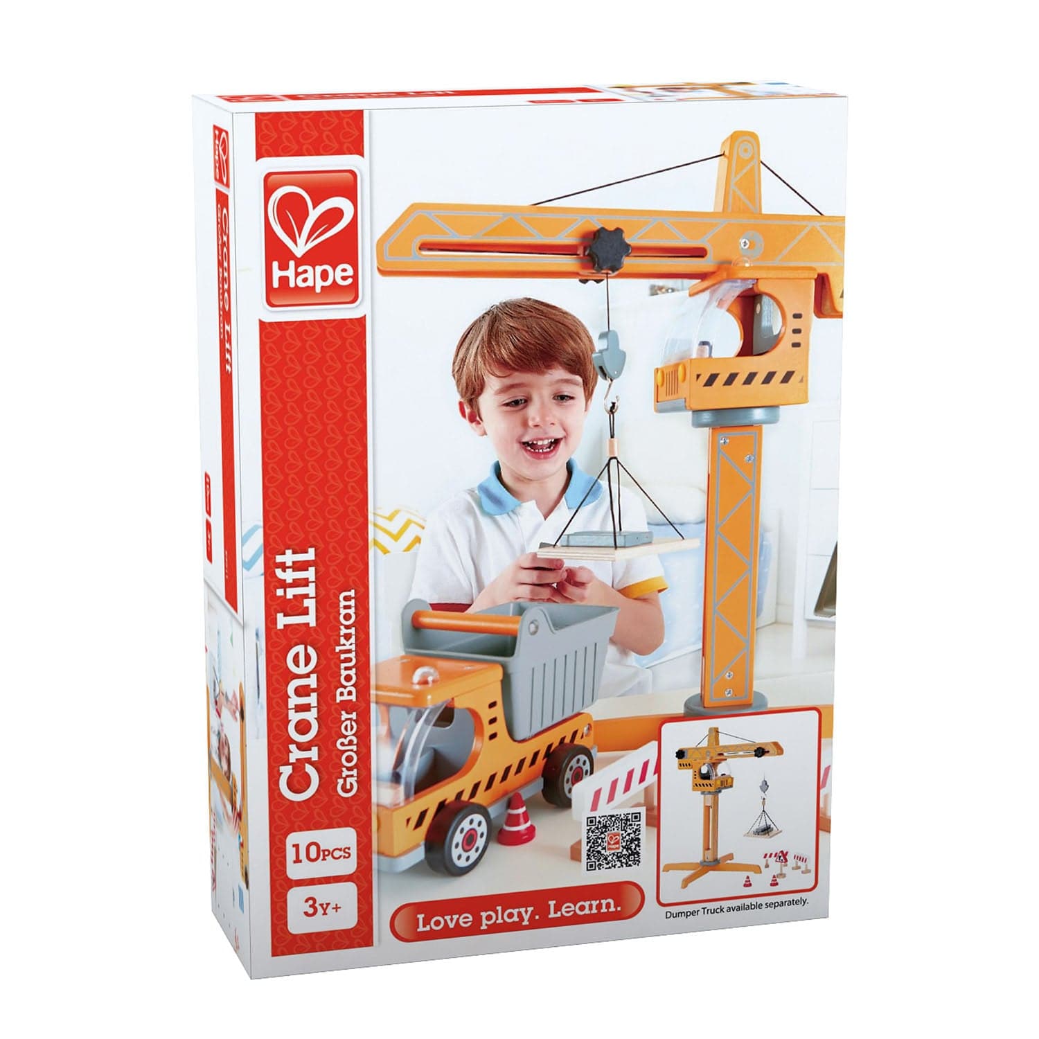 Hape-Crane Lift-E3011-Legacy Toys