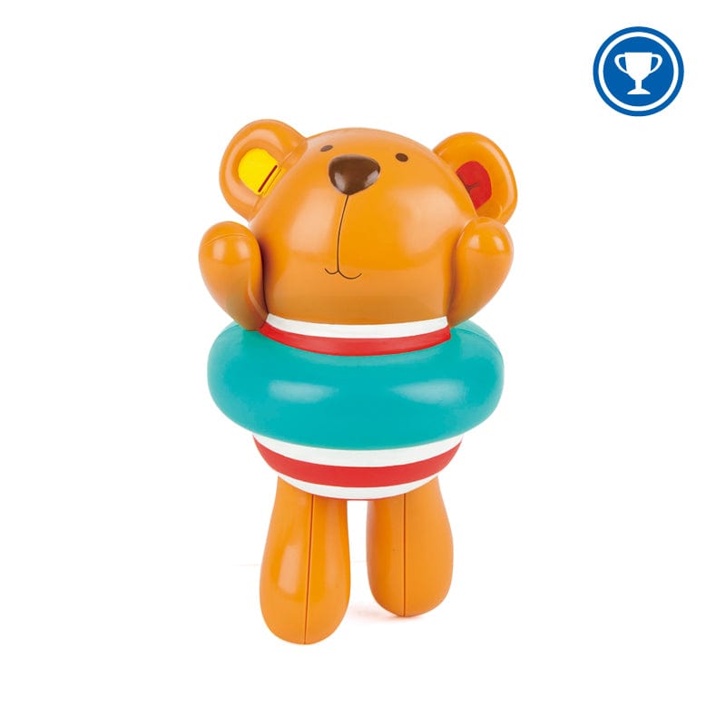 Hape-Swimmer Teddy Wind-Up Toy-E0204-Legacy Toys