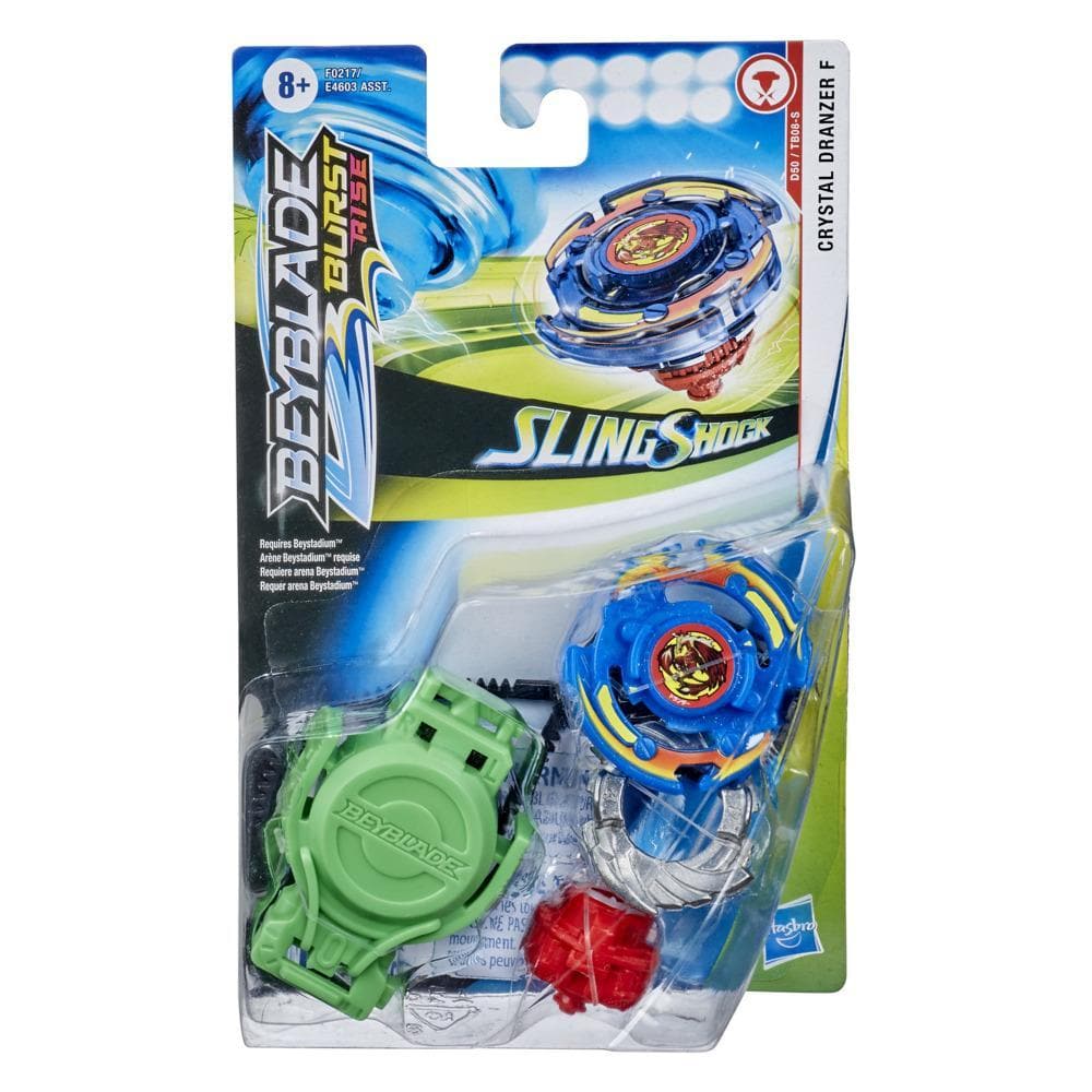 Hasbro-Beyblade Slingshock Starter Pack Assorted-F0217-Crystal Dranzer F-Legacy Toys