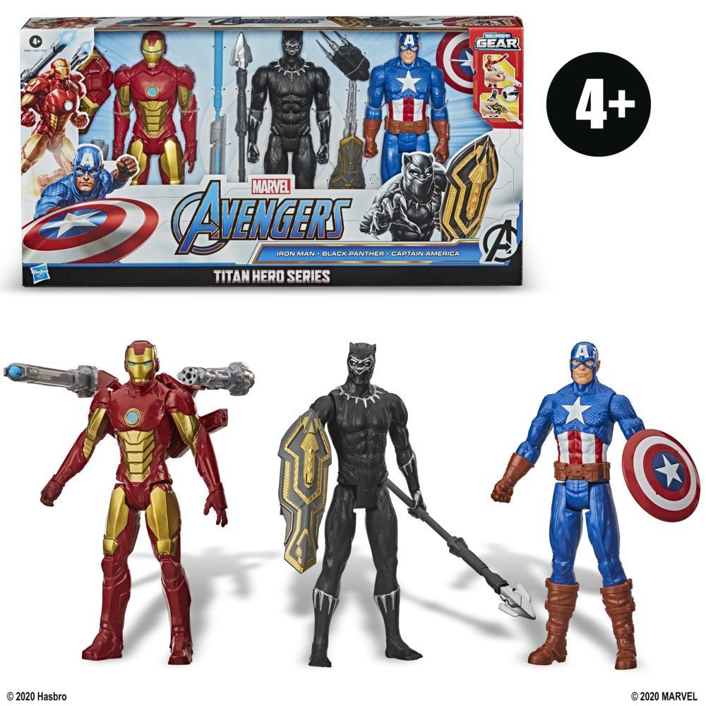 Hasbro-Marvel Avengers Titan Hero Series Blast Gear 3-Figure Pack-E9889-Legacy Toys