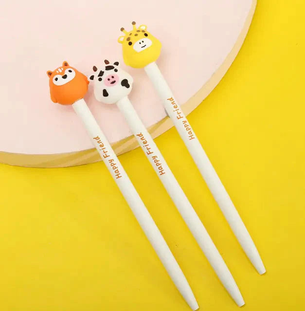 IDAKO-Happy Animal Friends Retractable Gel Pen-ID122-Legacy Toys