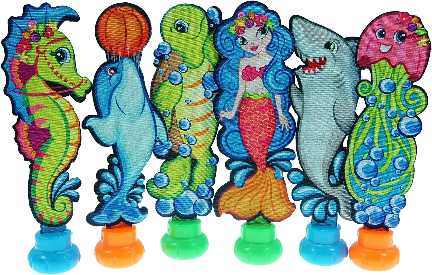 JA-RU-Bluetopia Dive Sea Animals 3 Pack-806-Legacy Toys