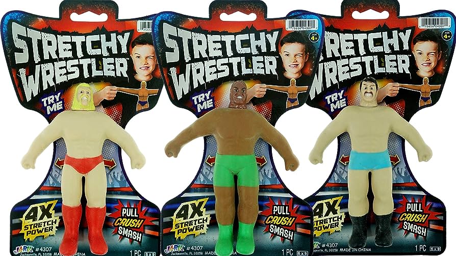 JA-RU-Stretchy Wrestler Assorted Styles-4307-Legacy Toys