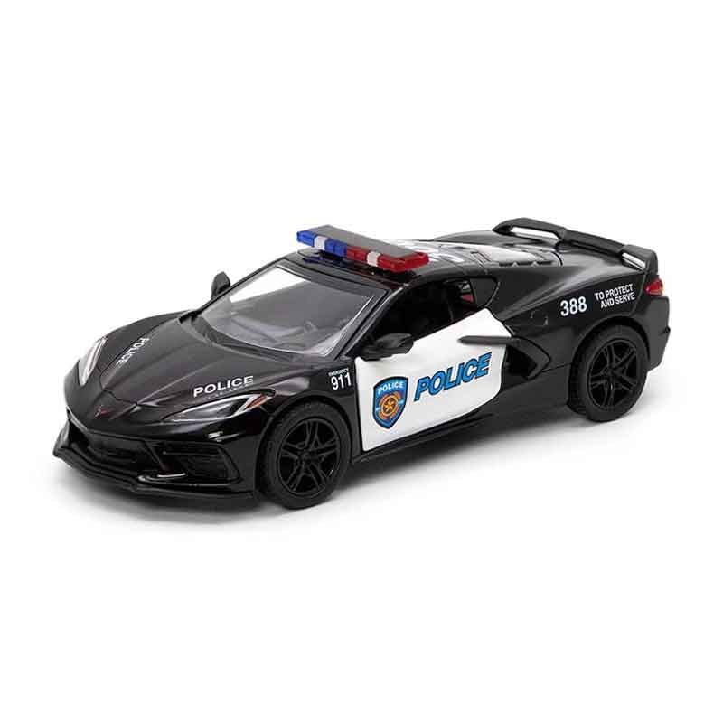 Kinsmart-5" Diecast 2021 Corvette - Police Edition-MC-56093-Legacy Toys