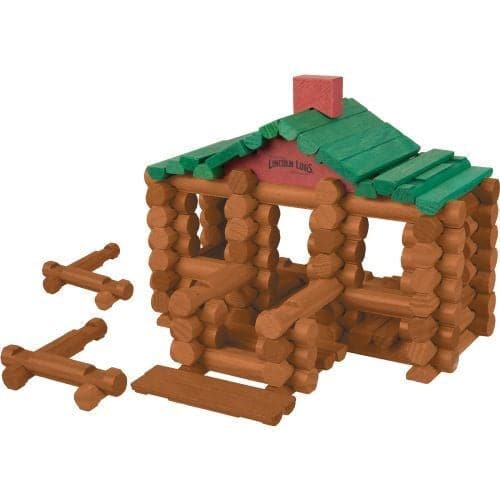 KNEX-Lincoln Logs - 111 Piece 100th Anniversary Tin-00854-Legacy Toys