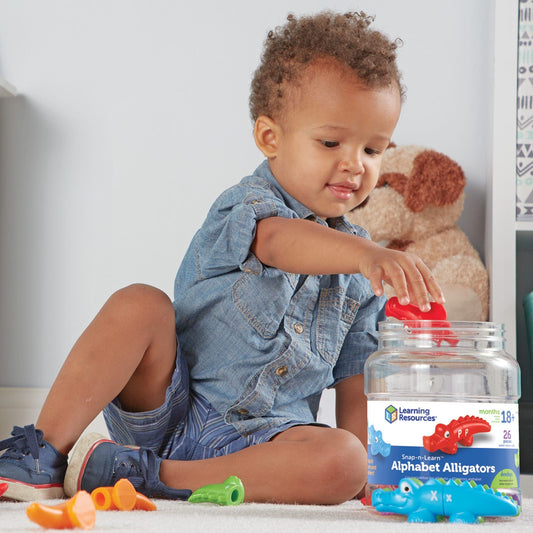 Learning Resources-Snap-n-Learn Alphabet Alligator-LER6704-Legacy Toys