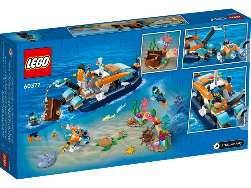 Lego-Explorer Diving Boat-60377-Legacy Toys