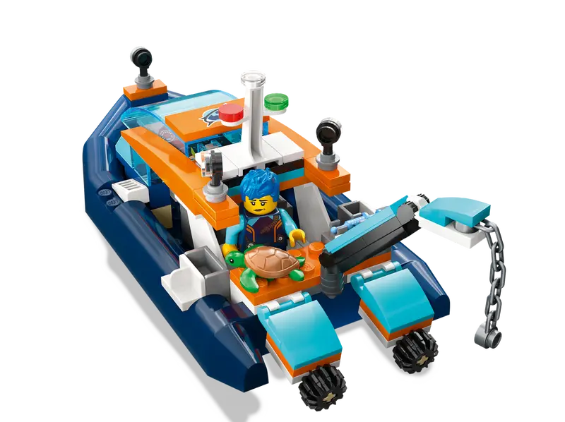 Lego-Explorer Diving Boat-60377-Legacy Toys