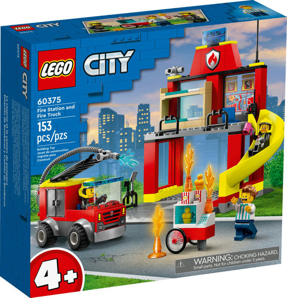 Lego-Fire Station and Fire Truck-60375-Legacy Toys