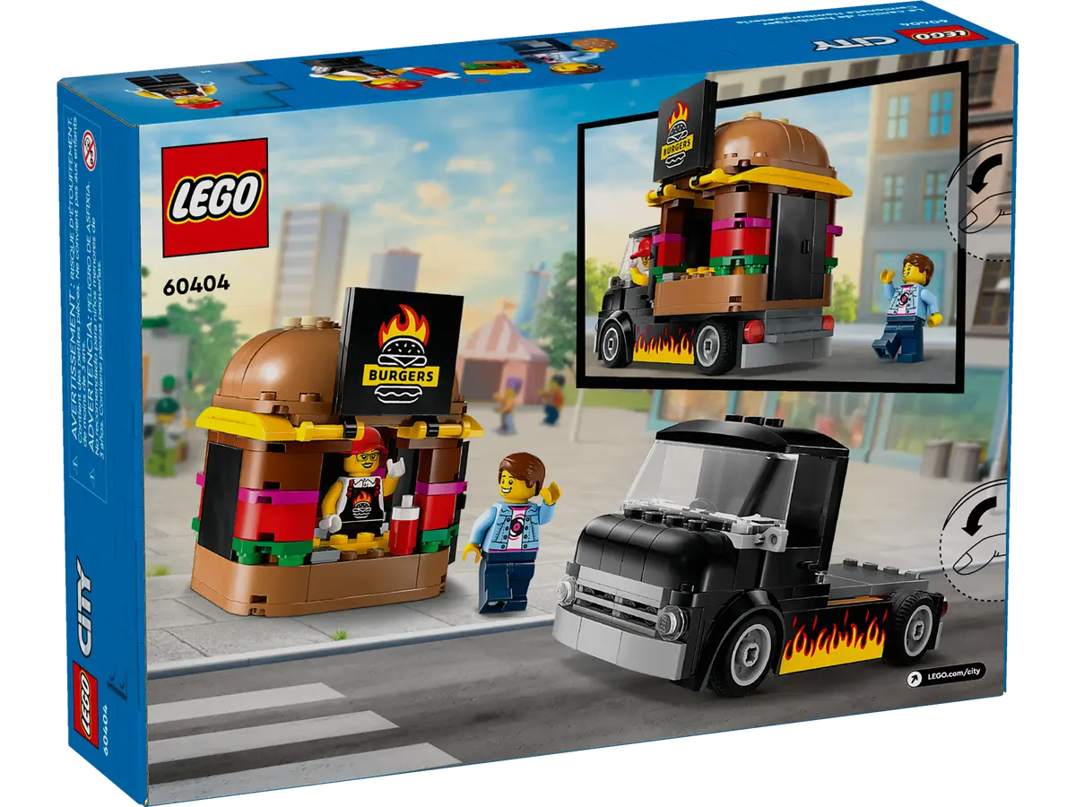 Lego-LEGO City - Burger Truck-60404-Legacy Toys