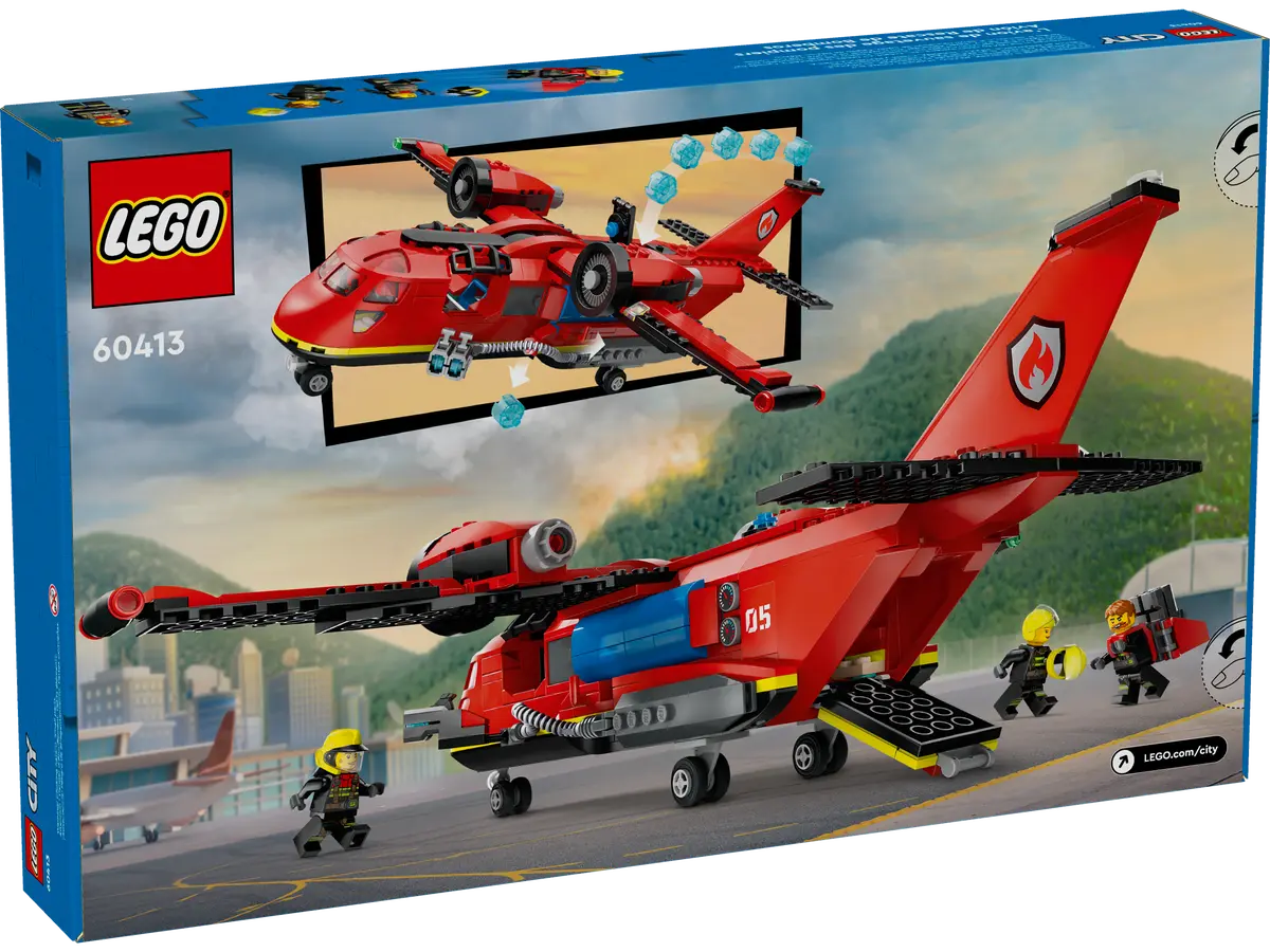 Lego-LEGO City - Fire Rescue Plane-60413-Legacy Toys