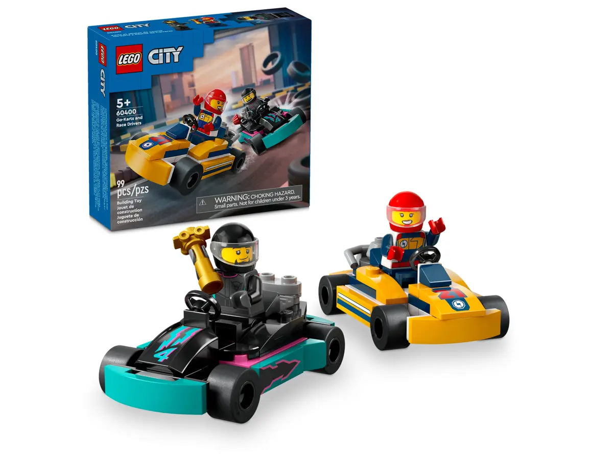 Lego-LEGO City - Go-Karts and Race Drivers-60400-Legacy Toys