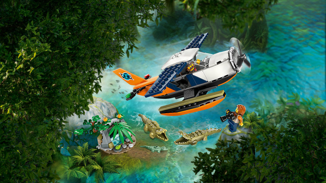 Lego-LEGO City - Jungle Explorer Water Plane-60425-Legacy Toys