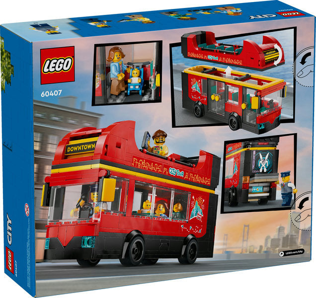 Lego-LEGO CIty - Red Double-Decker Sightseeing Bus-60407-Legacy Toys