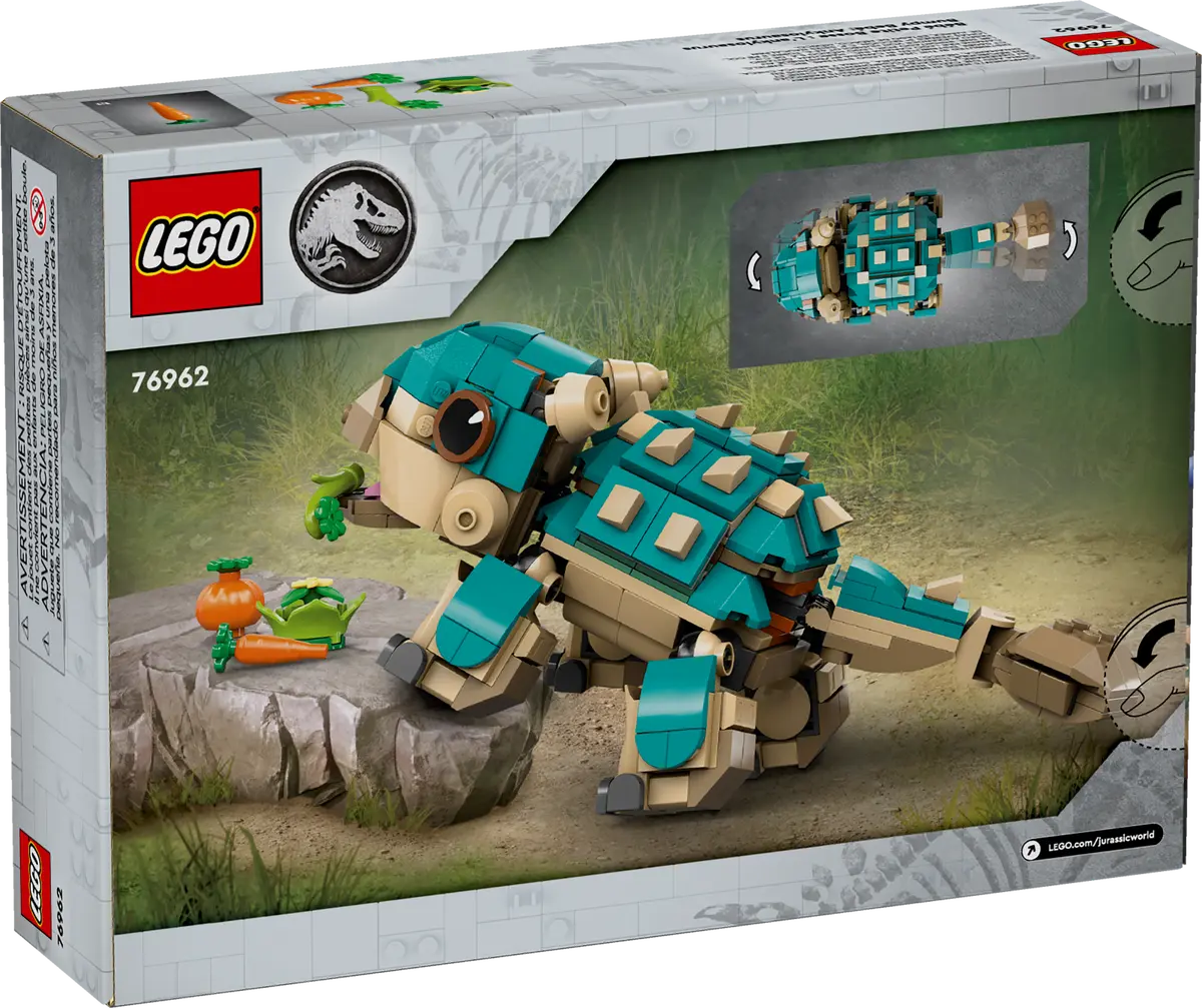 Lego-LEGO Jurassic World - Baby Bumpy: Ankylosaurus-76962-Legacy Toys