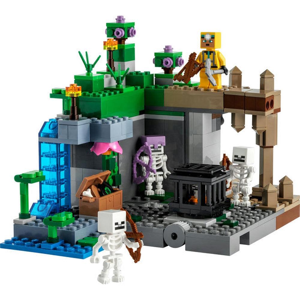 Lego-LEGO Minecraft The Skeleton Dungeon-21189-Legacy Toys