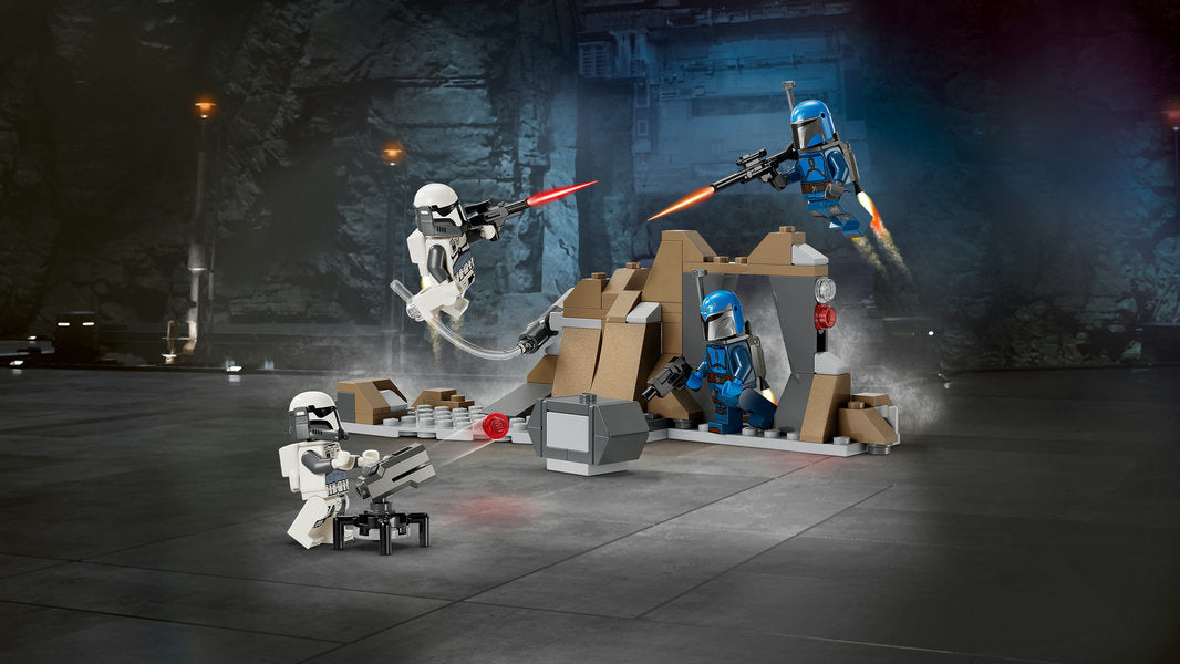 Lego-LEGO Star Wars - Ambush on Mandalore Battle Pack-75373-Legacy Toys