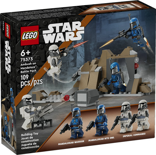 Lego-LEGO Star Wars - Ambush on Mandalore Battle Pack-75373-Legacy Toys