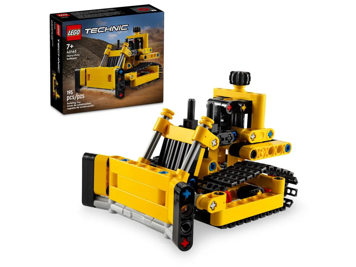 Lego-LEGO Technic - Heavy-Duty Bulldozer-42163-Legacy Toys