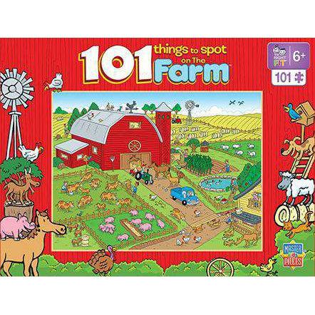 MasterPieces-101 Things to Spot - On the Farm - 101 Piece Puzzle-11714-Legacy Toys