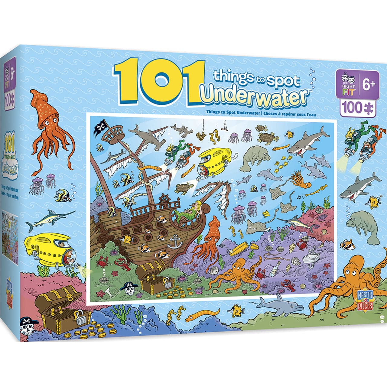 MasterPieces-101 Things to Spot - Underwater - 101 Piece Puzzle-11839-Legacy Toys