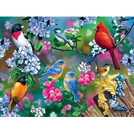 MasterPieces-Audubon - Songbird Collage - 300 Piece EZGrip Puzzle-32302-Legacy Toys
