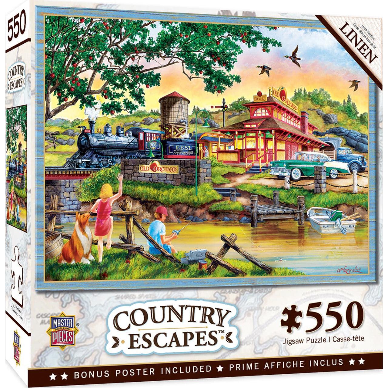 MasterPieces-Country Escapes - Apple Express - 550 Piece Puzzle-31932-Legacy Toys