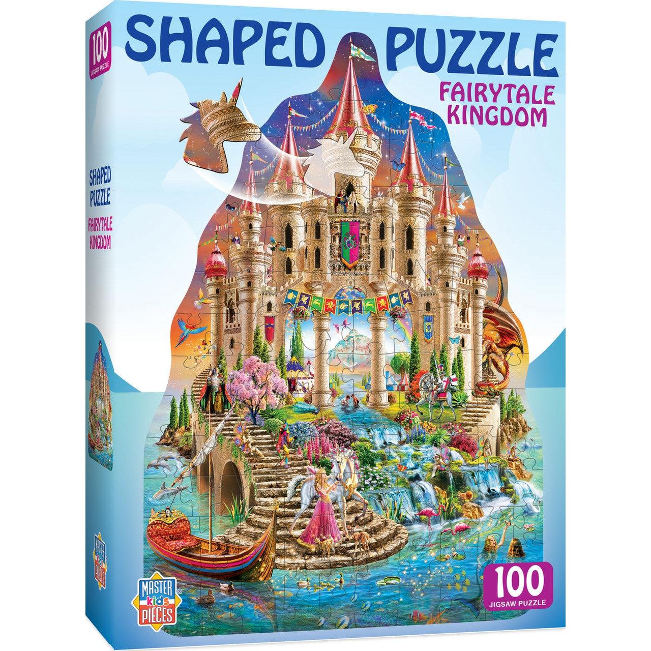 MasterPieces-Fairytale Kingdom - 100 Piece Shaped Puzzle-12305-Legacy Toys