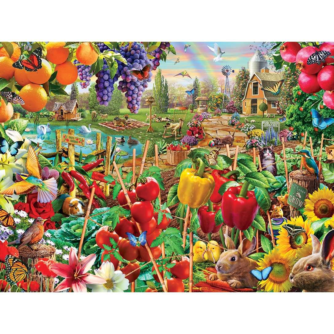 MasterPieces-Farmer's Market - A Plentiful Season - 750 Piece Puzzle-31995-Legacy Toys