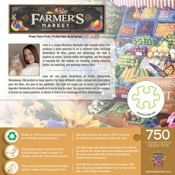 MasterPieces-Farmer's Market - Fresh Farm Fruit - 750 Piece Puzzle-32137-Legacy Toys