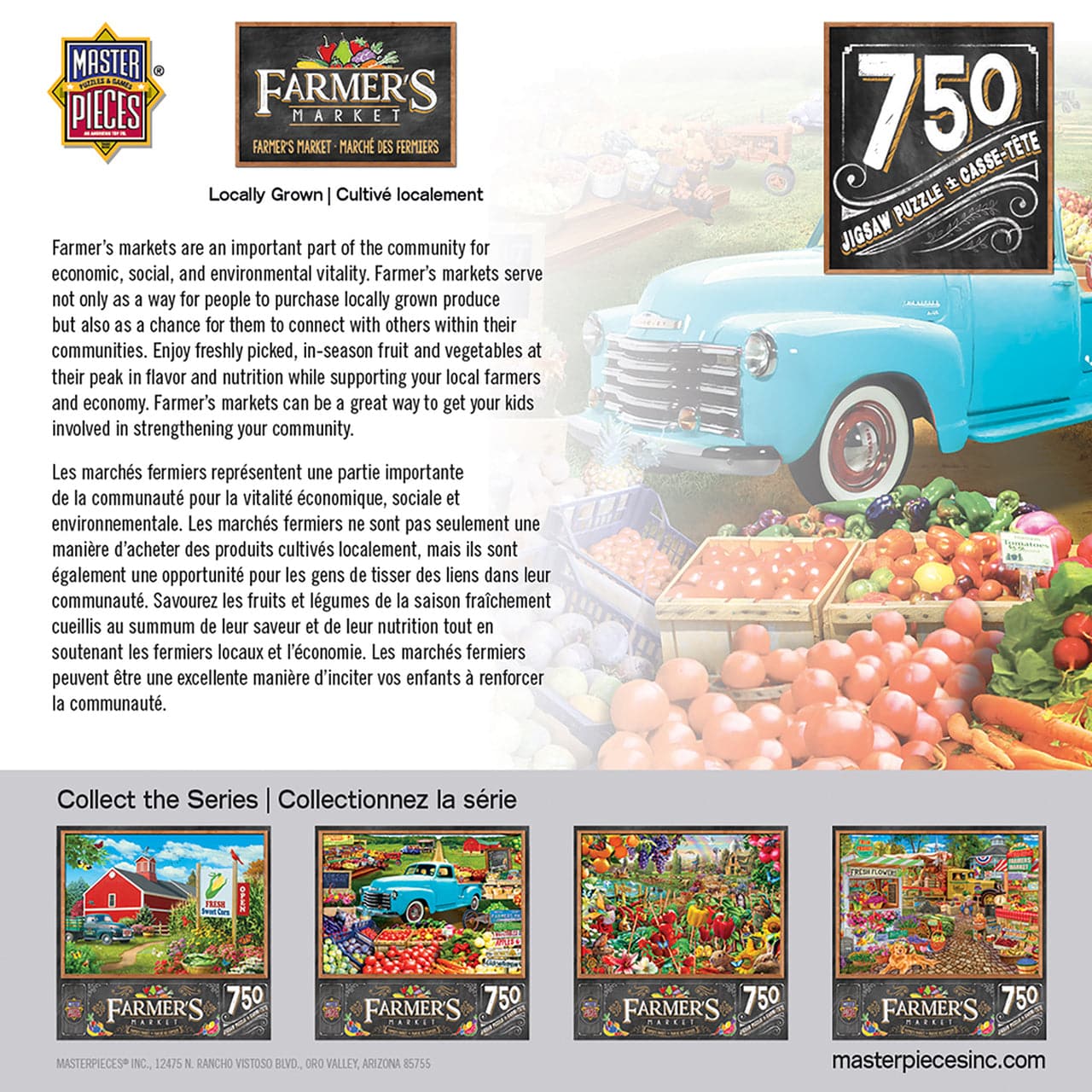 MasterPieces-Farmer's Market - Locally Grown - 750 Piece Puzzle-31994-Legacy Toys