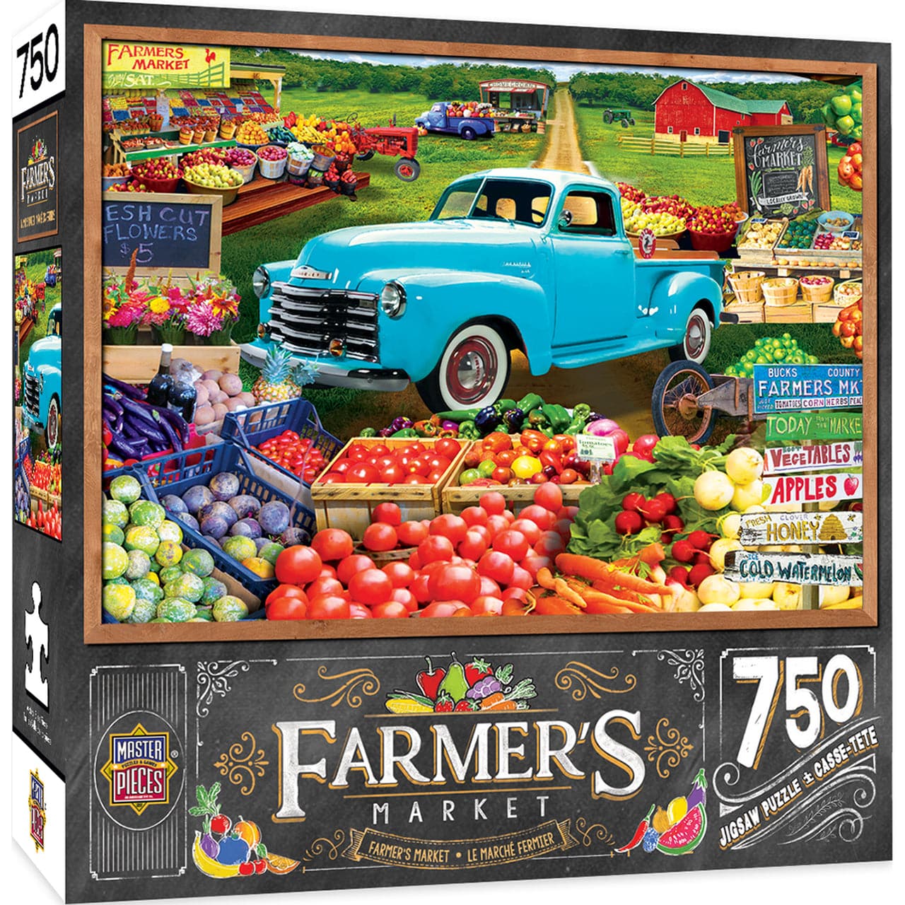 MasterPieces-Farmer's Market - Locally Grown - 750 Piece Puzzle-31994-Legacy Toys