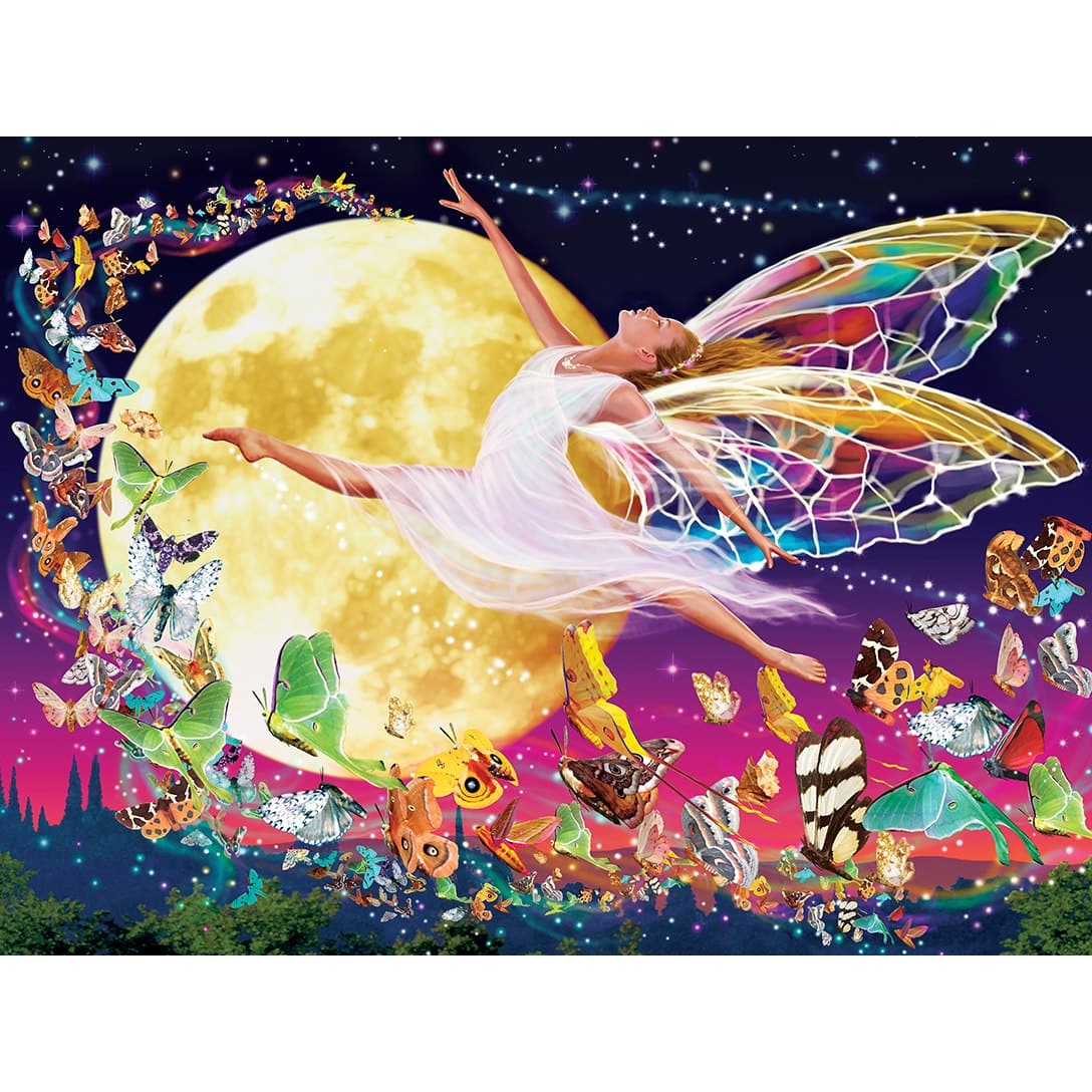 MasterPieces-Glow in the Dark - Moon Fairy - 300 Piece Puzzle-31852-Legacy Toys