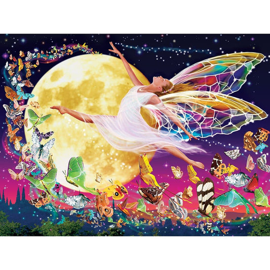 MasterPieces-Glow in the Dark - Moon Fairy - 300 Piece Puzzle-31852-Legacy Toys