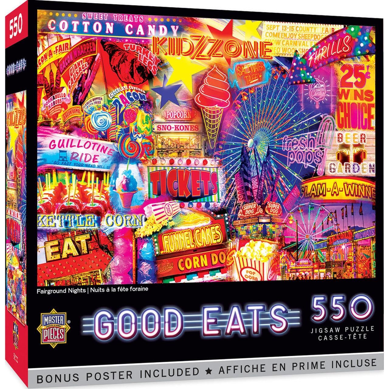 MasterPieces-Good Eats - Fairground Nights - 550 Piece Puzzle-32240-Legacy Toys