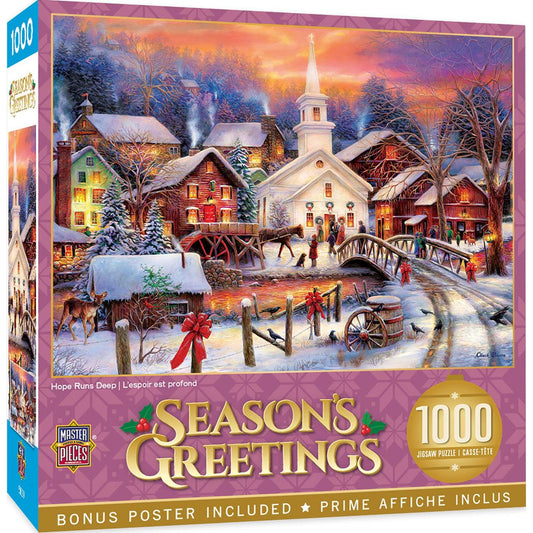 MasterPieces-Holiday - Hope Runs Deep - 1000 Piece Puzzle-72177-Legacy Toys
