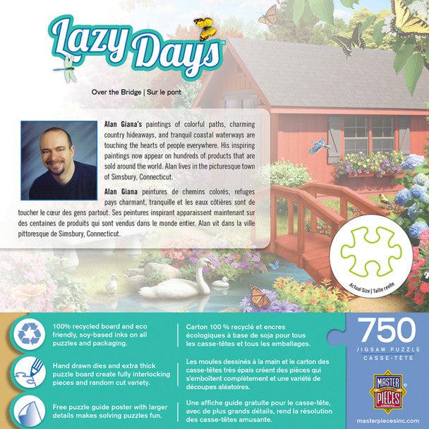 MasterPieces-Lazy Days - Over the Bridge - 750 Piece Puzzle-31693-Legacy Toys