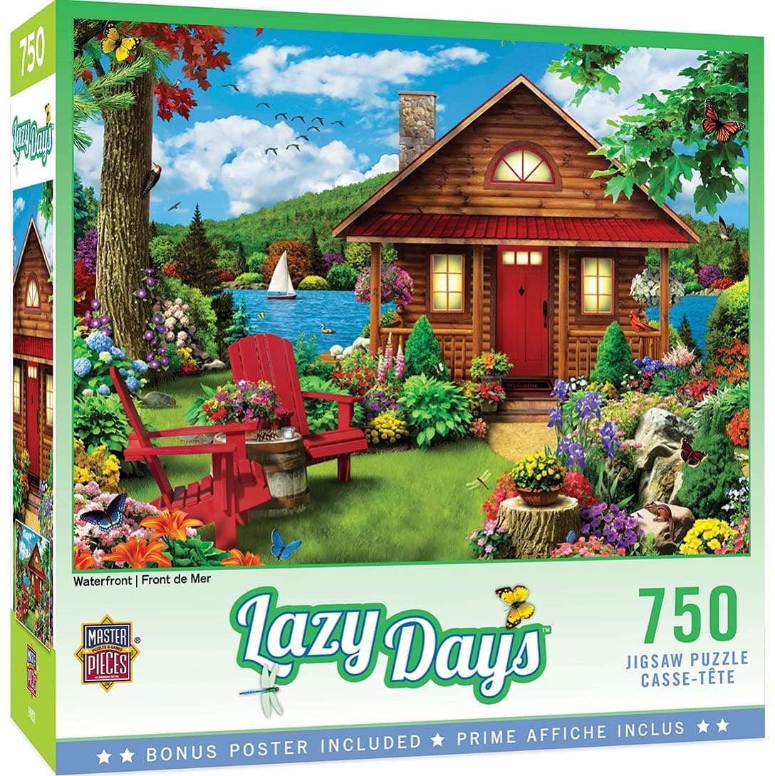 MasterPieces-Lazy Days - Waterfront - 750 Piece Puzzle-61402-Legacy Toys