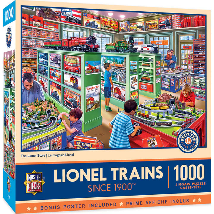 MasterPieces-Lionel - The Lionel Store - 1000 Piece Puzzle-72030-Legacy Toys