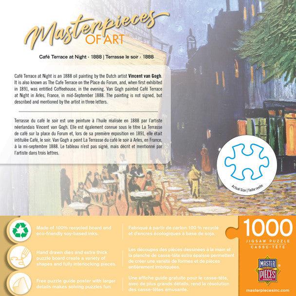 MasterPieces-Masterpieces of Art - Café Terrace at Night - 1000 Piece Puzzle-72213-Legacy Toys