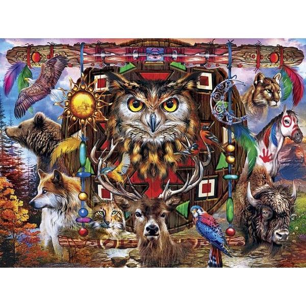 MasterPieces-Medley - Animal Totems - 300 Piece EzGrip Puzzle-32035-Legacy Toys