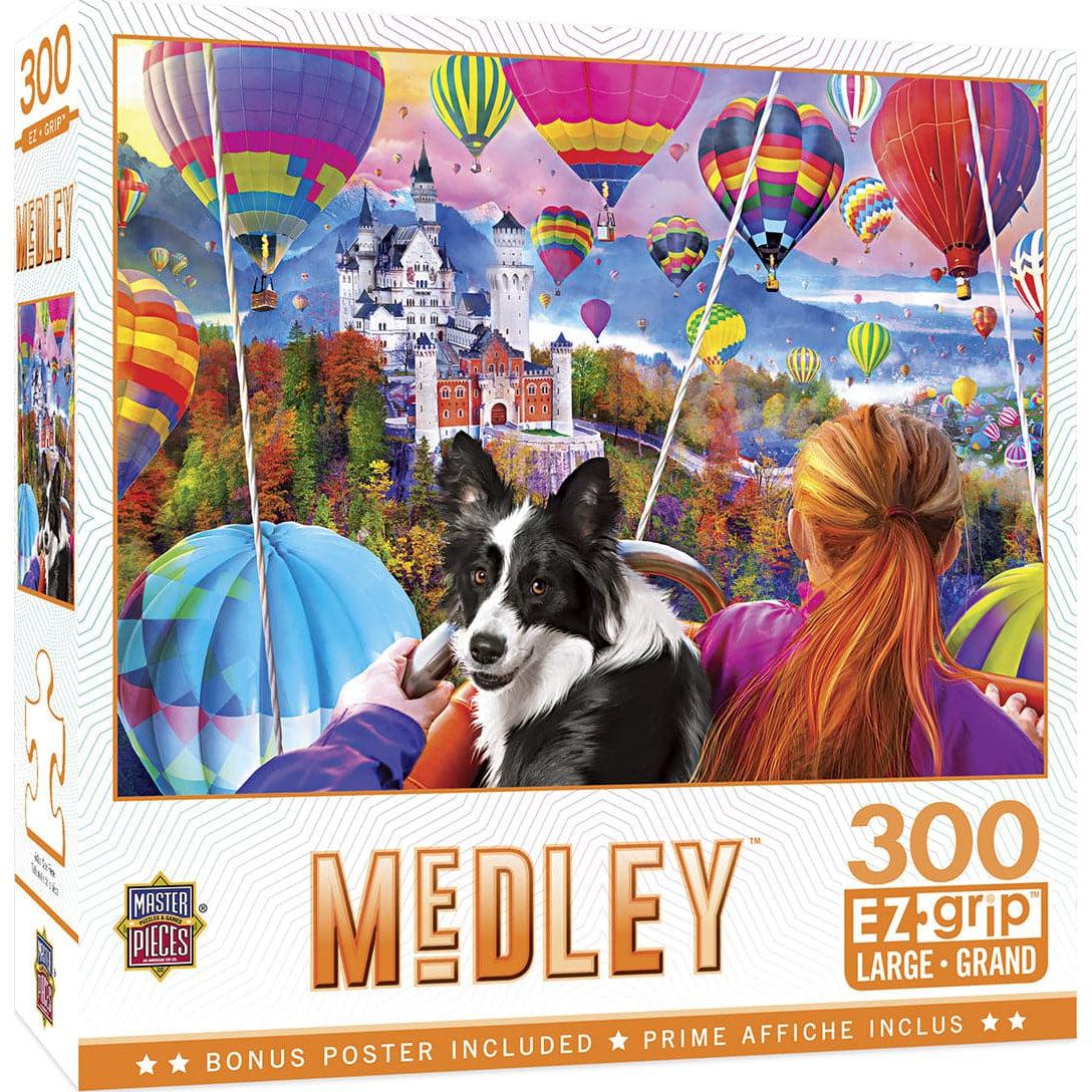 MasterPieces-Medley - Neuschwanstein Balloons - 300 Piece EzGrip Puzzle-32032-Legacy Toys