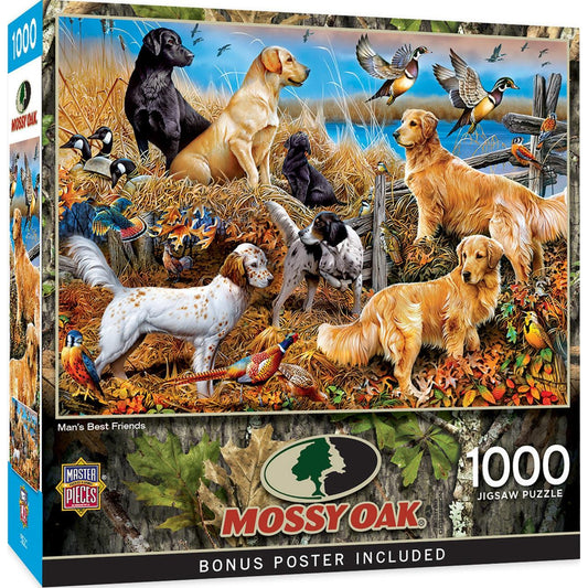 MasterPieces-Mossy Oak - Man's Best Friends - 1000 Piece Puzzle-72298-Legacy Toys