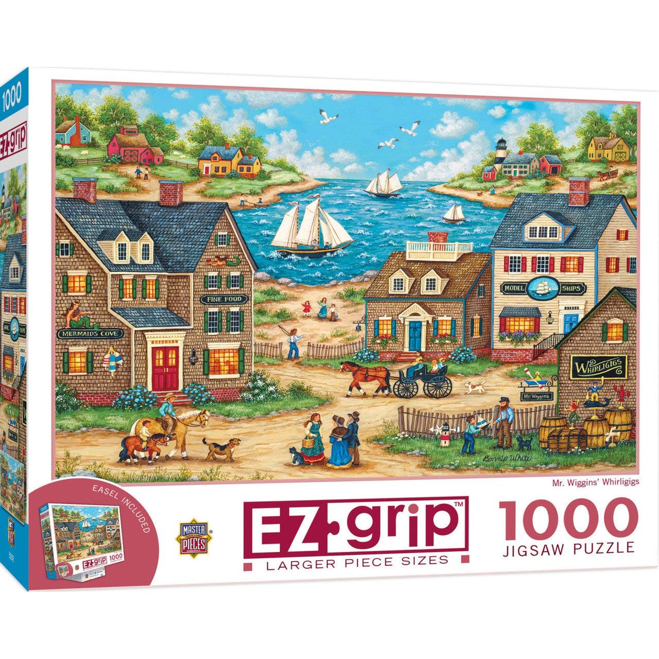 MasterPieces-Mr. Wiggins Whirligigs - 1000 Piece EZGrip Puzzle-71828-Legacy Toys