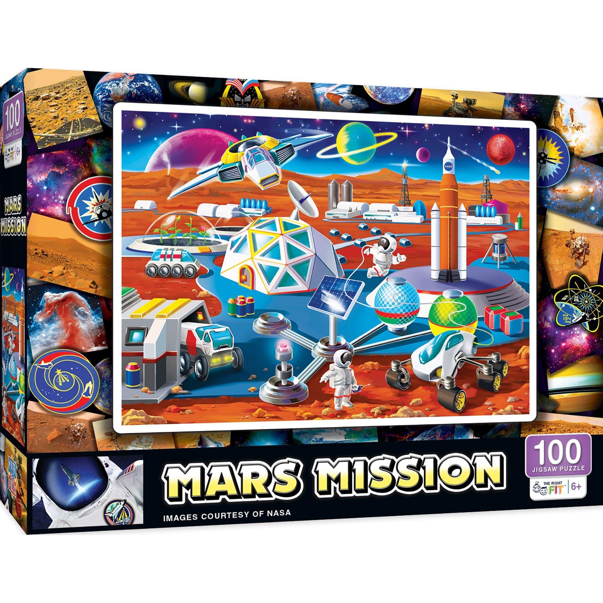 MasterPieces-NASA - Mars Mission - 100 Piece Puzzle-12252-Legacy Toys